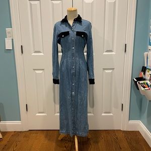 Vintage Scarlett denim midi dress